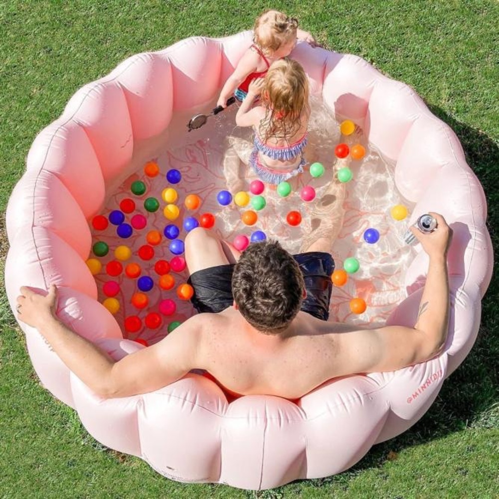 LAST ONE!! MinniDip Blushing Palms Inflatable Pool - Picture 6 of 7